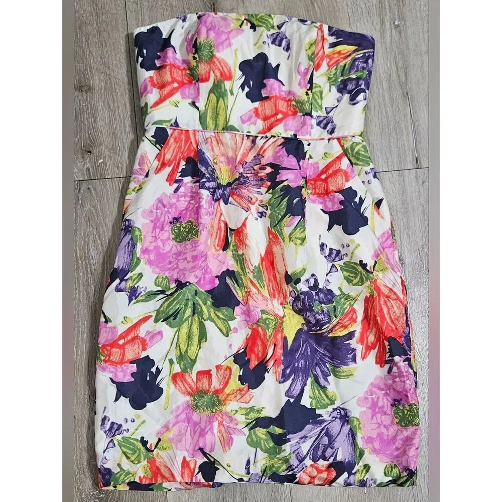 NWT J. Crew Ella Garden Silk Floral Dress Size 6